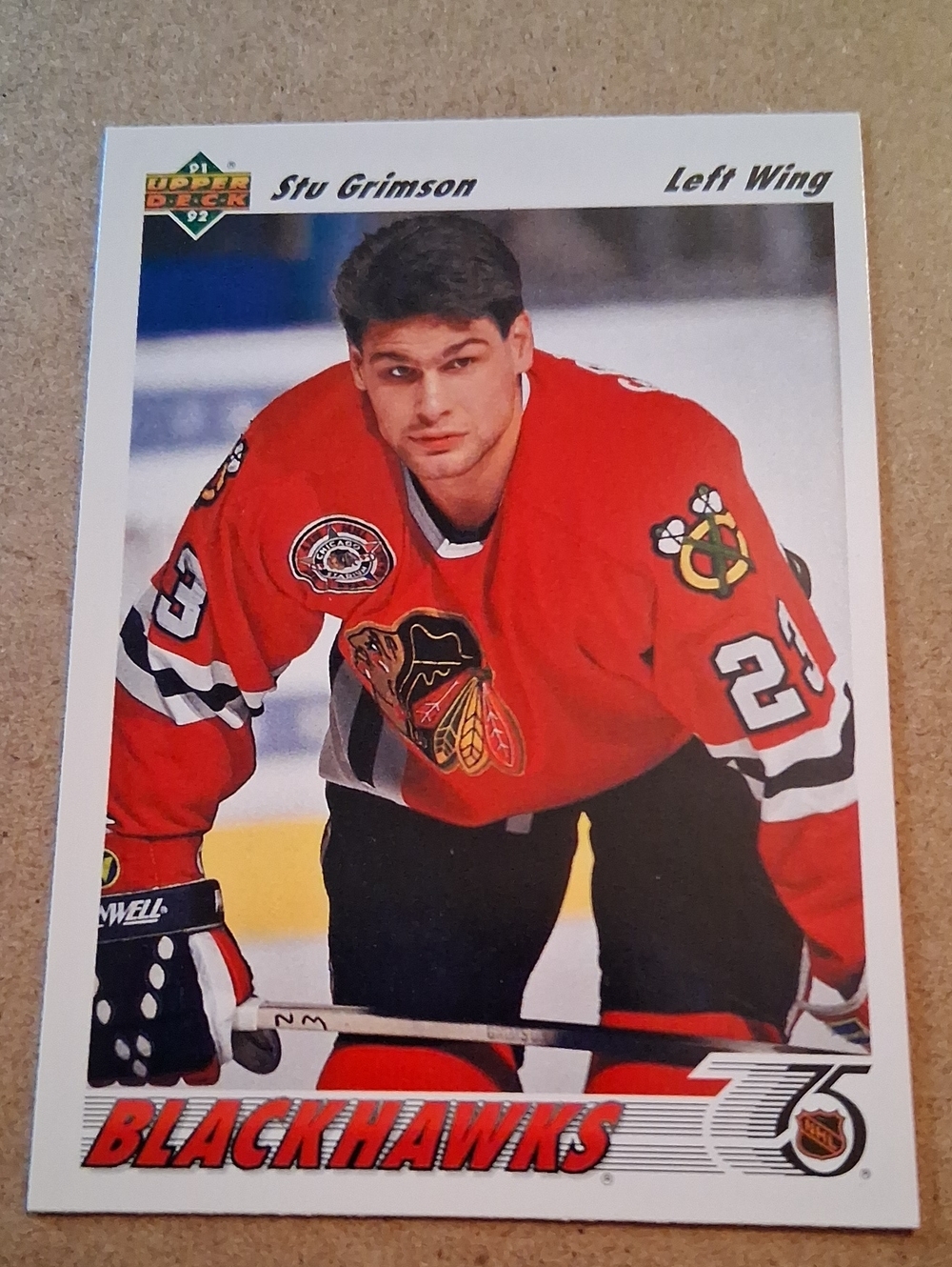 Grimson Chicago Blackhawks NHL Hockey Rookie Cards